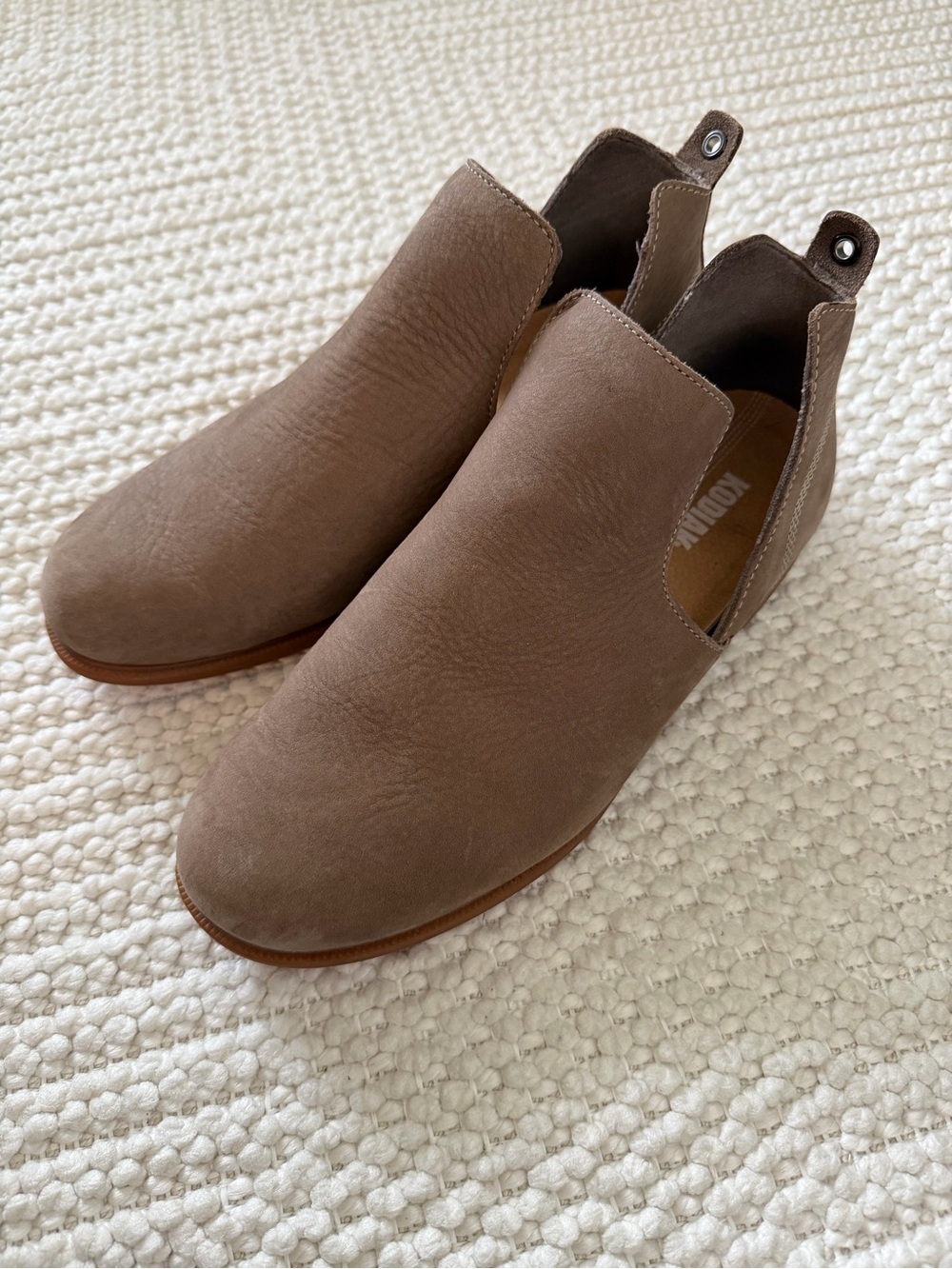 Kodiak Women's Slip-On Ankle Booties in Taupe